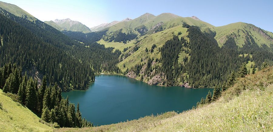 the second Kolsai Lake(2240м.)Mynzholka lake